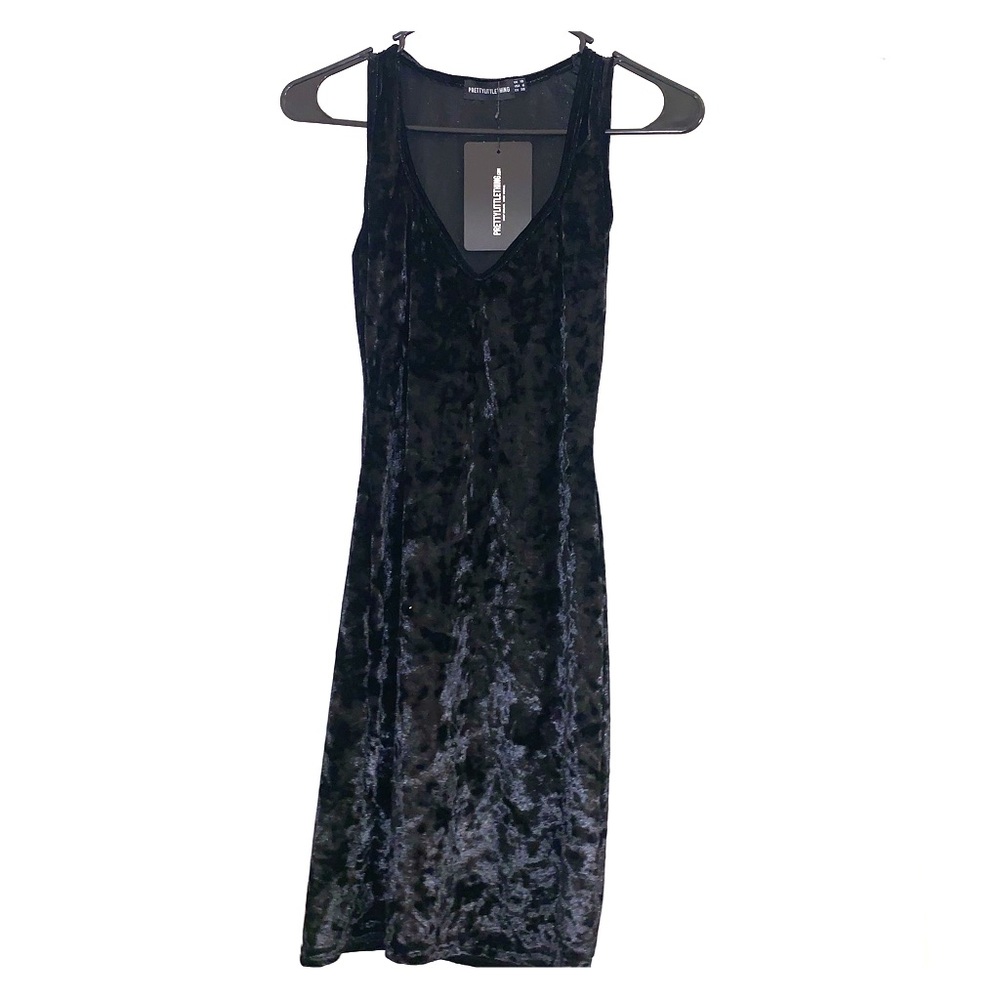 Black Velvet Bodycon Dress
